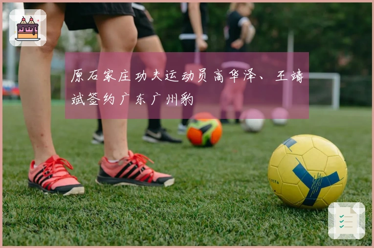 原石家庄功夫运动员高华泽、王靖斌签约广东广州豹